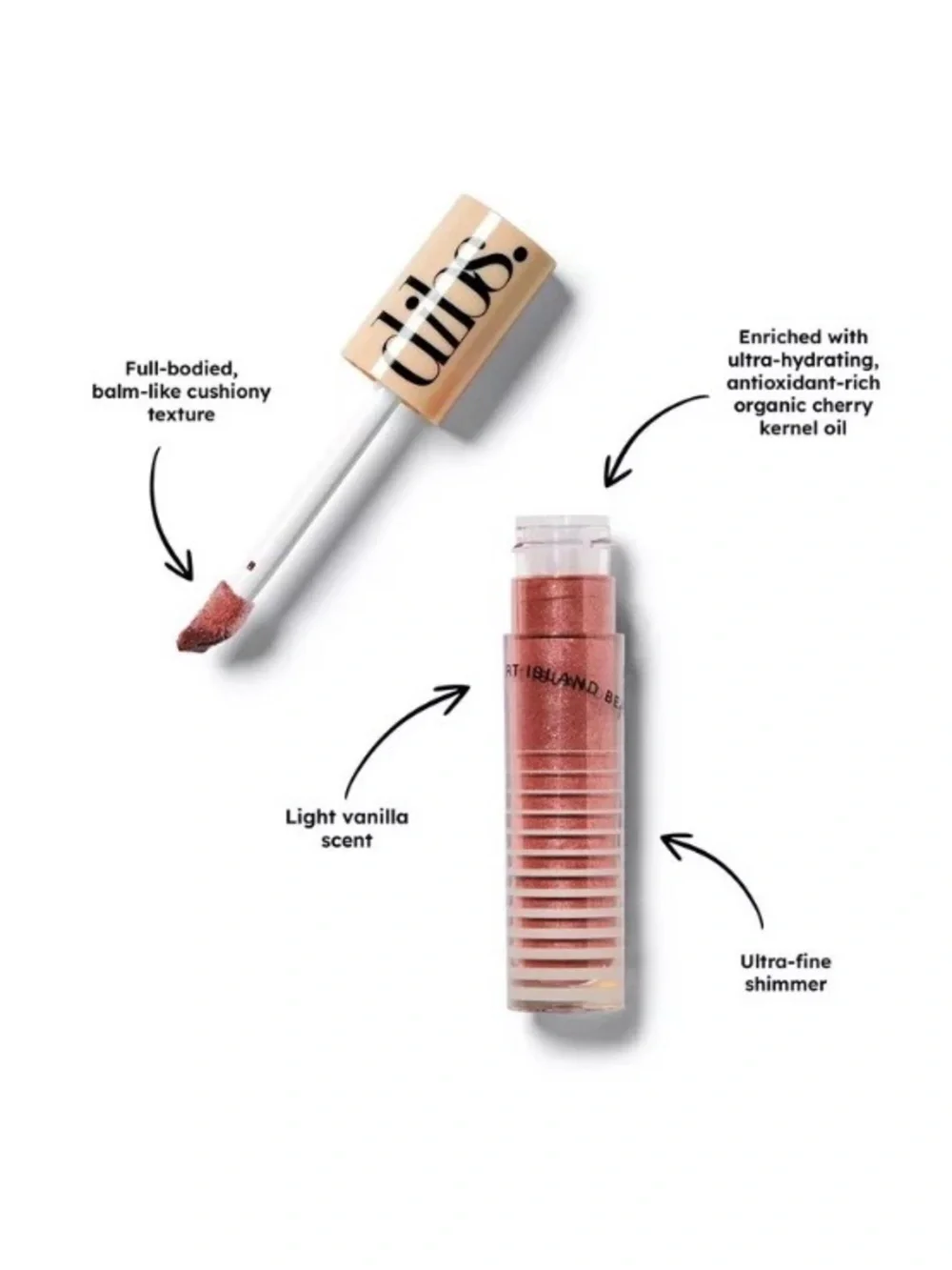 DIBS Go To Glossy Balm Lip Gloss in Mims NEW IN BOX